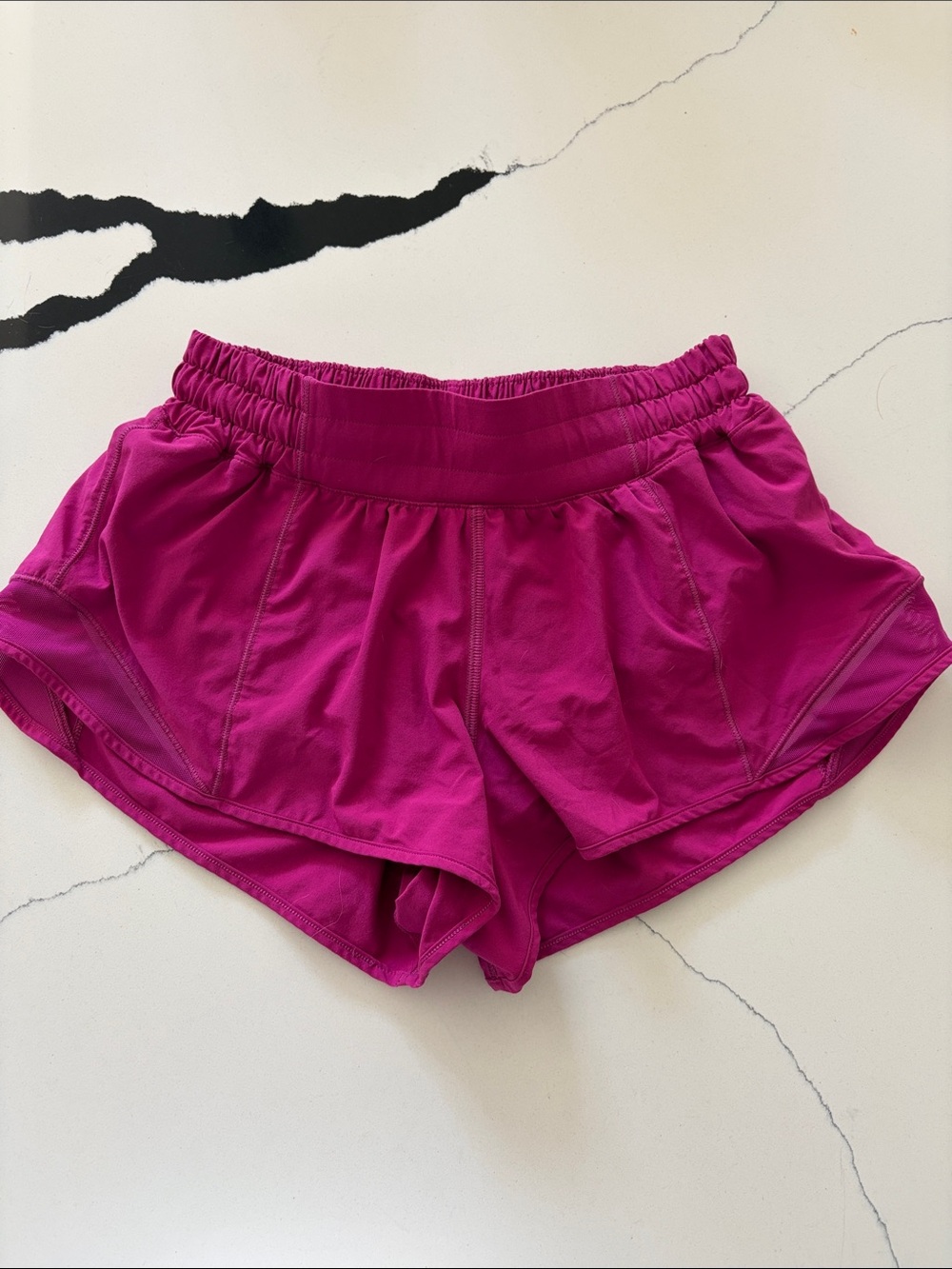 lululemon Magenta hotty hot low rise Shorts